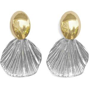 Gold and Sliver Plated Dangle Drop Geometric Statement Jewelry for Women Teen